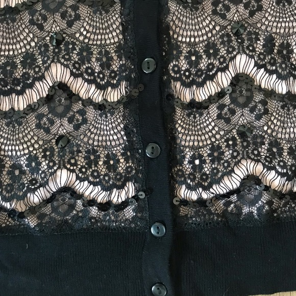 New Lace & sequin Cardigan, size Small - Picture 6 of 7